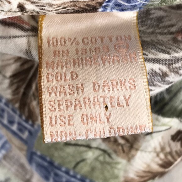 Campia Moda Casual Button Down Hawaiian Shirt Men's 3XLT Tropical 100% Cotton - Picture 11 of 12